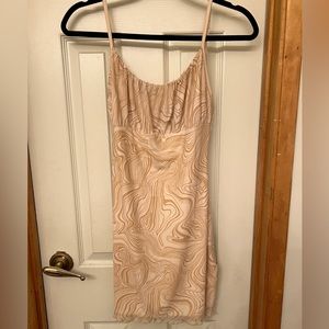 Cotton On pastel orange swirl dress